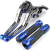 For KTM Duke 200 250 390 Duke 2013-2023 modified CNC aluminum alloy 6-stage adjustable Foldable brake lever clutch lever Handlebar grips glue set Part 1