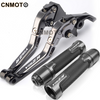 For YAMAHA Y15ZR 2015-2023 modified CNC aluminum alloy 6-stage adjustable Foldable brake clutch lever with Handlebar grips glue set Y 15ZR Y15 ZR Part 1