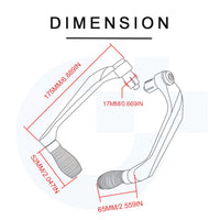 For HONDA Click 125 Click 150 V1 V2 Click 160 Modified High-quality CNC Aluminum Alloy 6-stage Adjustable Brake Lever Clutch Lever with Handlebar+ Lever Protect Guard Set