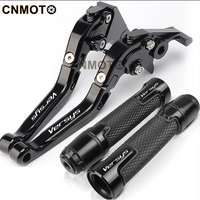 For Kawasaki Versys 650 2006-2022 modified CNC aluminum alloy 6-stage adjustable Foldable brake lever clutch lever Handlebar grips glue Set Versys650 Part 1