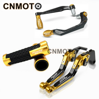 For Kawasaki Rouser NS160 2013-2023 modified CNC aluminum alloy 6-stage adjustable Foldable brake lever clutch lever with Handlebar Lever Protect Guard Set Part 1