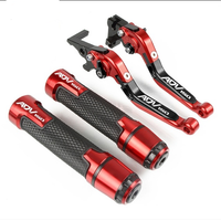 For HONDA ADV150 ADV160 2019-2023 modified high-quality CNC aluminum alloy 6-stage adjustable Foldable brake lever clutch lever with Handlebar grips glue set ADV 150 160 1
