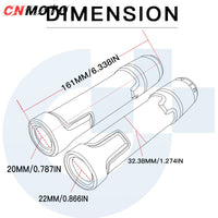For YAMAHA NMAX 155 V1 V2 2015-2023 modified CNC aluminum alloy adjustable Foldable brake clutch lever with Handlebar grips glue set NMAX155 Part 1