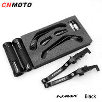 For YAMAHA NMAX 155 V1 V2 2015-2013 modified CNC aluminum alloy adjustable Foldable brake clutch lever with Handlebar Lever Protect  Guard Set nmax155 Accessories
