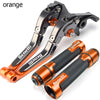 For Benelli TRK 502 502X 2018-2021 modified CNC aluminum alloy 6-stage adjustable Foldable brake clutch lever with Handlebar grips glue set Part 1