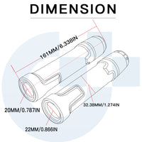 For YAMAHA YZF-R15 V1 / V2 2013-2015 modified CNC aluminum alloy 6-stage adjustable Foldable brake clutch lever Handlebar grips glue set Part 1