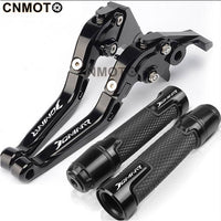For Kawasaki Dominar 400 modified CNC aluminum alloy adjustable Foldable brake clutch lever Handlebar grips