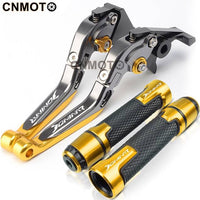 For Kawasaki Dominar 400 modified CNC aluminum alloy adjustable Foldable brake clutch lever Handlebar grips