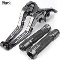 For CFMOTO 400NK / 650NK 2015-2018 modified CNC aluminum alloy 6-stage adjustable Foldable brake clutch lever with Handlebar grips glue set Part 1