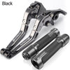 For CFMOTO 400NK / 650NK 2015-2018 modified CNC aluminum alloy 6-stage adjustable Foldable brake clutch lever with Handlebar grips glue set Part 1