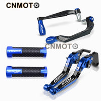 For YAMAHA YZF-R25 R25 V1 V2 2015-2023 modified CNC aluminum alloy adjustable Foldable brake clutch lever with Handlebar+ Lever Protect Guard Set YZFR25 YZF R25 Accessories