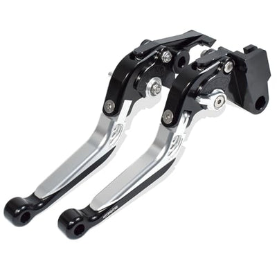 for Kawasaki Ninja 500 400 Z500 Z400 2017-2024 2025 Folding Extendable Brake Clutch Lever, CNC Billet Aluminum | MTCRIGHTER