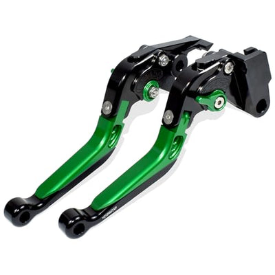 for Kawasaki Ninja 500 400 Z500 Z400 2017-2024 2025 Folding Extendable Brake Clutch Lever, CNC Billet Aluminum | MTCRIGHTER