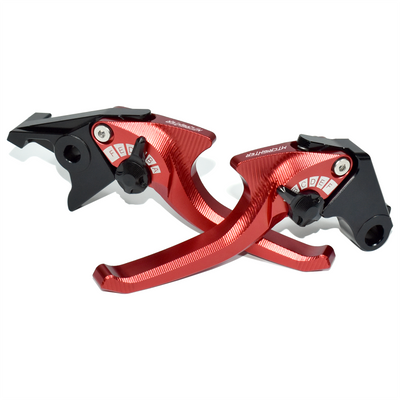 For Kawasaki Ninja 125 Z125/ Pro 400 500 Z400 Z500 2017-2025 2026 Bionic Shark 2-Finger CNC Shorty Levers | MTCRIGHTER