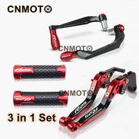 For YAMAHA YZF-R25 R25 V1 V2 2015-2023 modified CNC aluminum alloy adjustable Foldable brake clutch lever with Handlebar+ Lever Protect Guard Set YZFR25 YZF R25 Accessories