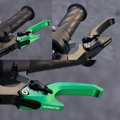 For KTM 790 890 Adventure/ R ADV 2019-2025 Bionic Shark 2-Finger CNC Shorty Levers | MTCRIGHTER