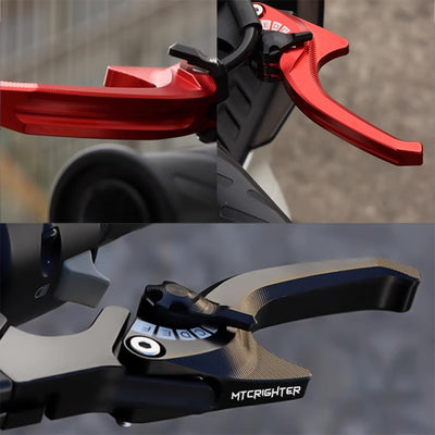 For Kawasaki Ninja 125 Z125/ Pro 400 500 Z400 Z500 2017-2025 2026 Bionic Shark 2-Finger CNC Shorty Levers | MTCRIGHTER