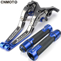 For Kawasaki Dominar 400 modified CNC aluminum alloy adjustable Foldable brake clutch lever Handlebar grips