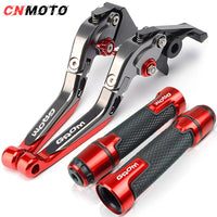 For HONDA GROM 2014-2023 modified CNC aluminum alloy adjustable Foldable brake clutch lever with Handlebar grips glue set Part 1
