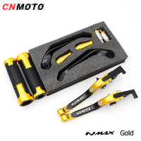 For YAMAHA NMAX 155 V1 V2 2015-2013 modified CNC aluminum alloy adjustable Foldable brake clutch lever with Handlebar Lever Protect  Guard Set nmax155 Accessories
