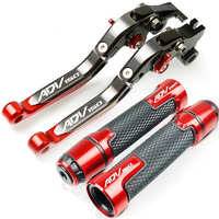 For HONDA ADV150 ADV160 2019-2023 modified high-quality CNC aluminum alloy 6-stage adjustable Foldable brake lever clutch lever with Handlebar grips glue set ADV 150 160 1