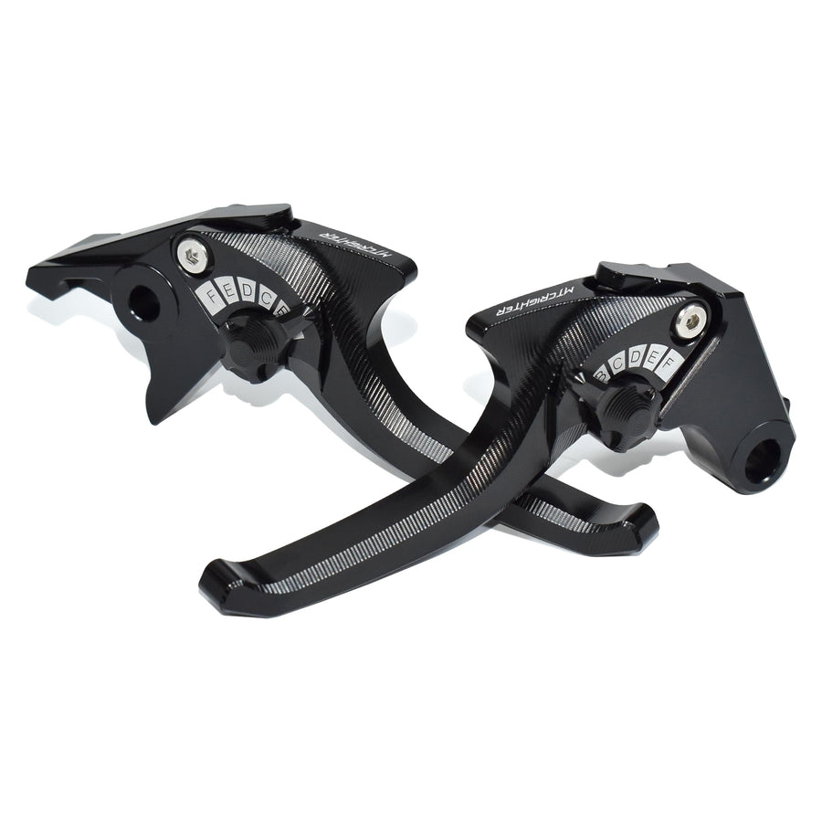 For Honda CB650R CBR650R E-Clutch 2024 2025 Bionic Shark 2-Finger CNC Shorty Levers | MTCRIGHTER