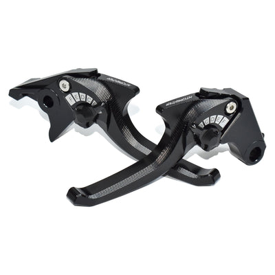 For BMW R1200R R1200RS R1250R R1250RS 2015-2021 Bionic Shark 2-Finger CNC Shorty Levers | MTCRIGHTER