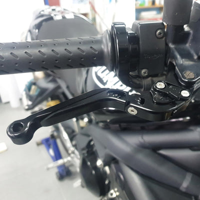 For Triumph Scrambler 900 2023-2026 Folding Extendable Brake Clutch Levers, CNC Billet Aluminum | MTCRIGHTER