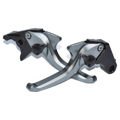 For Kawasaki KLE500/ SE 2026+ Bionic Shark 2-Finger CNC Shorty Levers | MTCRIGHTER