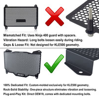 For Kawasaki KLE 500 / SE 2026 Radiator Guard Cover Mudguard Aluminum Grille Protector