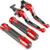 For YAMAHA YZF-R15 V4 R15M 2021-2023 modified CNC aluminum alloy 6-stage adjustable Foldable brake lever clutch lever with Handlebar grips glue Set YZF R15 V4 R15V4 Part 1