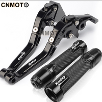 For HONDA Monkey Z125 125cc modified CNC aluminum alloy 6-stage adjustable Foldable brake clutch lever Handlebar grips glue set Z 125 Part 1