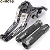 For Suzuki Raider R150 / R150 Fi modified 6-stage adjustable Foldable brake clutch lever with Handlebar grips glue Set