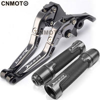For Kawasaki Dominar 400 modified CNC aluminum alloy adjustable Foldable brake clutch lever Handlebar grips
