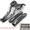 For YAMAHA Exciter 150/ LC150/ Y15ZR modified CNC aluminum alloy 6-stage adjustable Foldable brake lever clutch lever Handlebar grips glue set Part 1