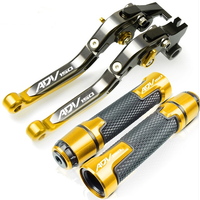 For HONDA ADV150 ADV160 2019-2023 modified high-quality CNC aluminum alloy 6-stage adjustable Foldable brake lever clutch lever with Handlebar grips glue set ADV 150 160 1