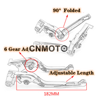 For Suzuki V-Strom 650/ XT 2004-2010/ 2011-2022 modified aluminum alloy 6-stage adjustable Foldable brake clutch lever Handlebar grips glue set Vstrom 650XT