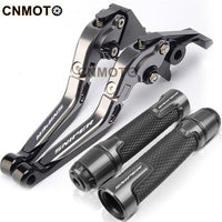 For YAMAHA Sniper MX135 modified high-quality CNC aluminum alloy adjustable Foldable brake lever clutch lever with Handlebar grips glue Set MX 135