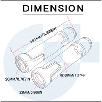For Kawasaki Dominar 400 modified CNC aluminum alloy adjustable Foldable brake clutch lever Handlebar grips