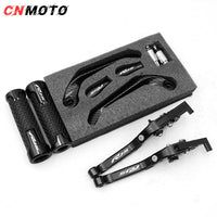 YAMAHA YZF-R15 V3 2017-2020 modified CNC aluminum alloy 6-stage adjustable Foldable brake lever clutch lever with Handlebar+ Lever Protect  Guard Set Accessories 1