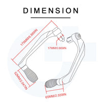 For YAMAHA Y15ZR Modified CNC Aluminum Alloy Adjustable Brake Clutch Lever Handlebar Protect Guard Set