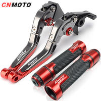For Kawasaki Rouser NS160 NS160 Fi 2013-2023 modified CNC aluminum alloy adjustable Foldable brake clutch lever Handlebar grips glue Set NS 160 Part 1