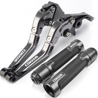 For HONDA CB 1000R 2008-2017 /2018-2021 modified CNC aluminum alloy 6-stage adjustable Foldable brake clutch lever Handlebar grips glue set CB1000R Part 1