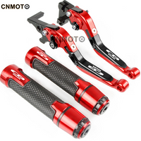 For HONDA CB150R Streetfire Exmotion 2017-2023 modified CNC aluminum alloy adjustable Foldable brake clutch lever with Handlebar grips glue set CB150R Part 1
