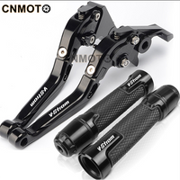 For Suzuki V-Strom 650/ XT 2004-2010/ 2011-2022 modified aluminum alloy 6-stage adjustable Foldable brake clutch lever Handlebar grips glue set Vstrom 650XT