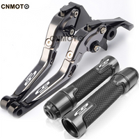 For HONDA CB150R Streetfire Exmotion 2017-2023 modified CNC aluminum alloy adjustable Foldable brake clutch lever with Handlebar grips glue set CB150R Part 1