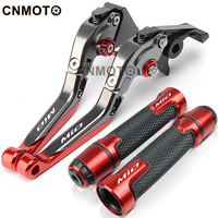 For YAMAHA Mio i 125 Soul 150 Mio Sporty Gravis Gear modified CNC aluminum alloy 6-stage adjustable Foldable brake clutch lever Handlebar grips Set