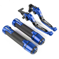 For HONDA ADV150 ADV160 2019-2023 modified high-quality CNC aluminum alloy 6-stage adjustable Foldable brake lever clutch lever with Handlebar grips glue set ADV 150 160 1