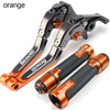 For Benelli TNT 135 125 2018-2023 modified CNC aluminum alloy 6-stage adjustable Foldable brake lever clutch lever with Handlebar grips glue set Part 1