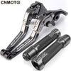 For HONDA Air Blade Airblade 160 ABS modified CNC aluminum alloy 6-stage adjustable Foldable brake lever clutch lever with Handlebar grips glue Set